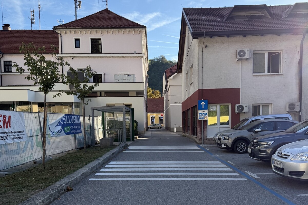 Slika Šoferske ulice v Krškem.